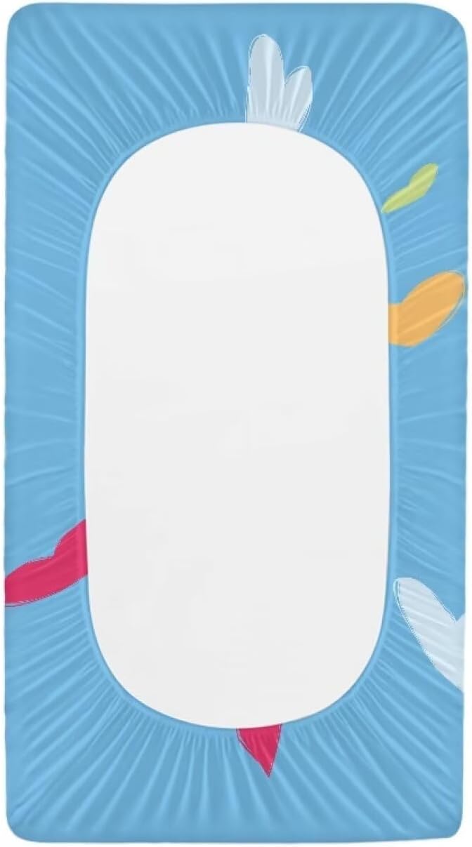 Heart Dog Changing Pad Covers Comfortable Fabric Baby Diaper Change Table Covers Stretchy Change Sheet Suit for Most Rectangular Change Pads
