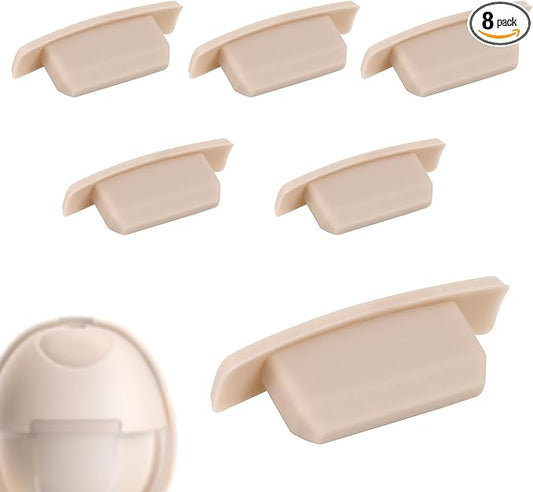 8pcs Breast Pump Spout Cap for Eufy E10/E20/S1/S1 Pro, Silicone Wearable Breast Pump Spout Cover Replacement Avoid Dust and Top Leakage