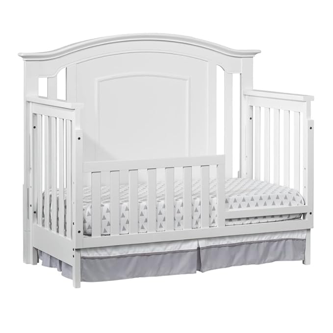 Oxford Baby Willowbrook Crib to Toddler Bed Guard Rail Conversion Kit, White, GreenGuard Gold Certified
