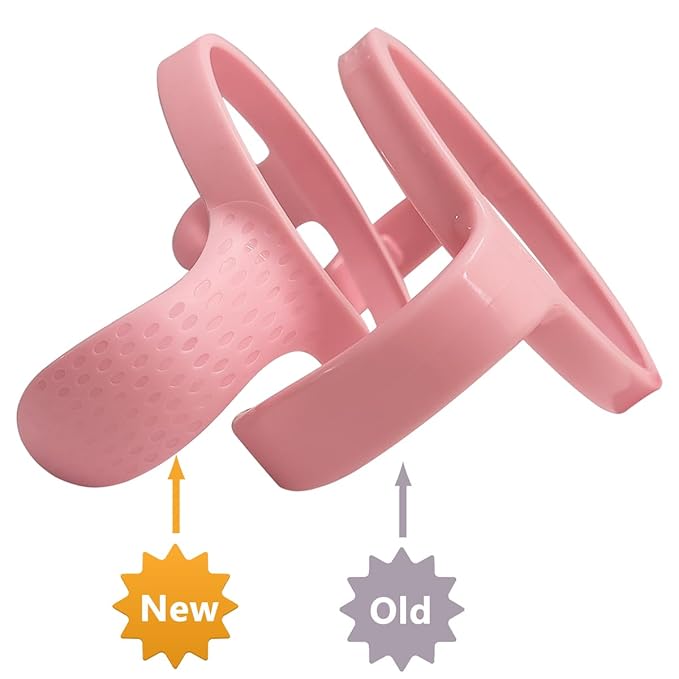 Easy Grip Bottle Handles Compatible with Comotomo Baby Feeding Bottle, Pink, 3 Pack