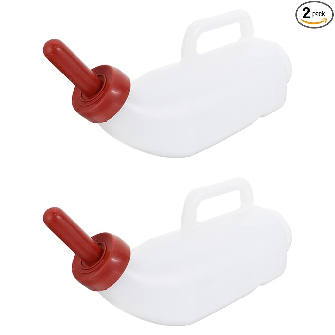 2Sets Lightweight Calf Feeding Bottle Sheep Milk Bottle for Livestock Nursing Design with Leakage Prevention for Calves and Lambs Easy to Carry and Use