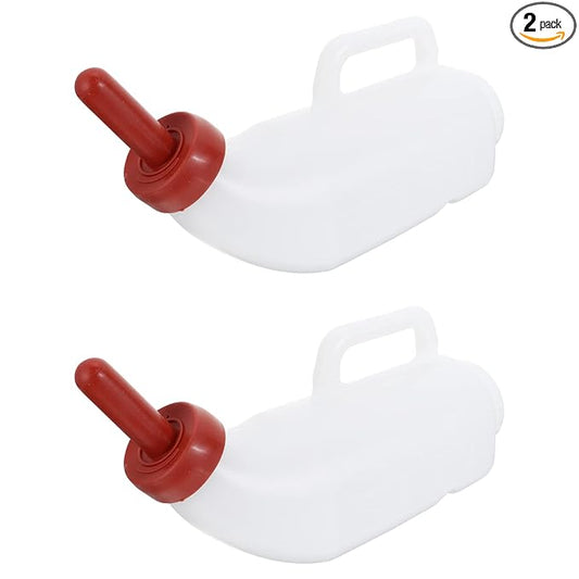 2Sets Lightweight Calf Feeding Bottle Sheep Milk Bottle for Livestock Nursing Design with Leakage Prevention for Calves and Lambs Easy to Carry and Use