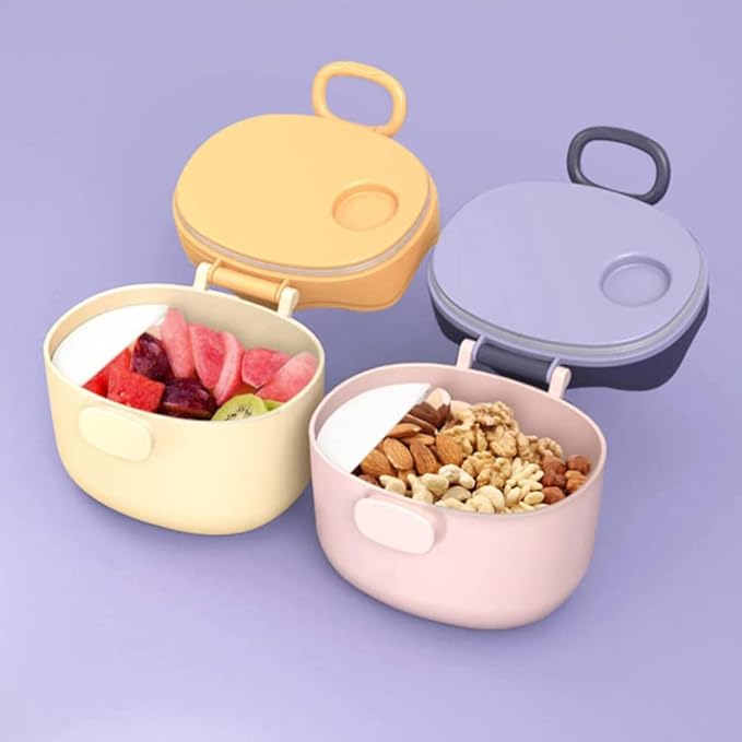 Crowns Baby Dispenser Scoop Portable Milk Storage Container Travel Daycare Holder Snack Storage Container Non Spill Design