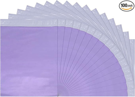 Adult Diaper Disposal Bags, Set of 100 Dirty Diaper Bags Disposable, Self-adhesive Seal, Waterproof and Leak-proof, Discreetly Hide Personal Elderly Diapers, Seal Odor, Purple