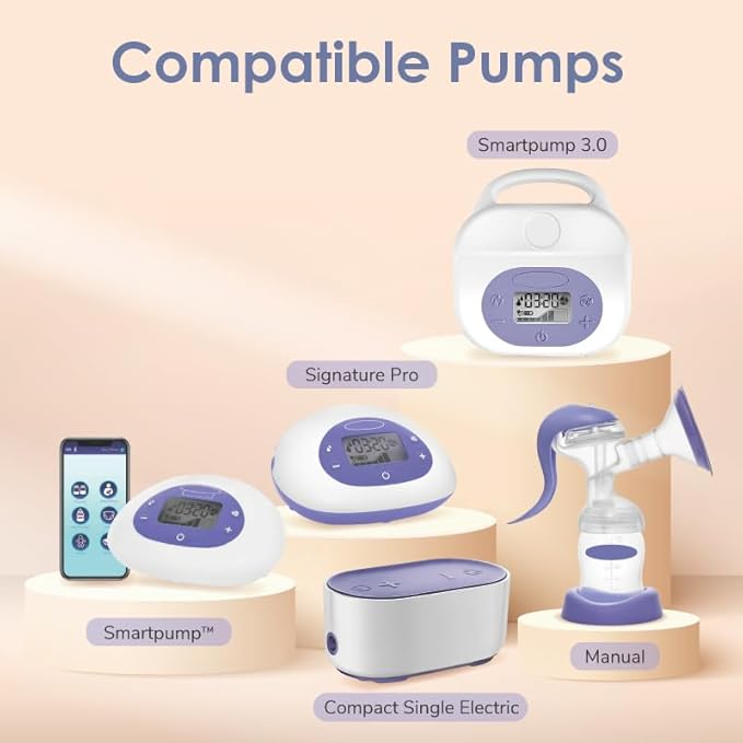 Maymom Pump Valve & MyFit 24mm Shield Compatible with Lansinoh Breast Pump Signature Pro/Smartpump/Manual Breast Pump. Replace Lansinoh Pump Valve. Not Original Lansinoh Pump Part