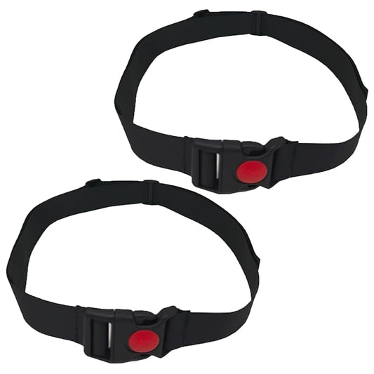 2 Pcs High Chair Straps Replacement Ingenuity Swing Child Stroller Baby 2-Point Safety Belt Kid Safe Strap Pushchair Security Harness for HighChair Belt,Child Infant Point Belt(Black)