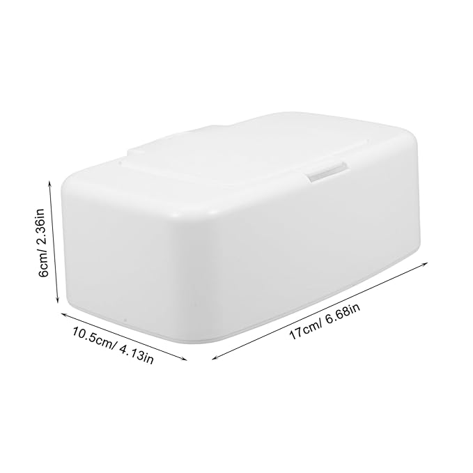Luxshiny Refillable Wipe Dispenser Box Portable Wipes Holder for Room Kitchen Bathroom Lightweight Cover Compact Design for Storage
