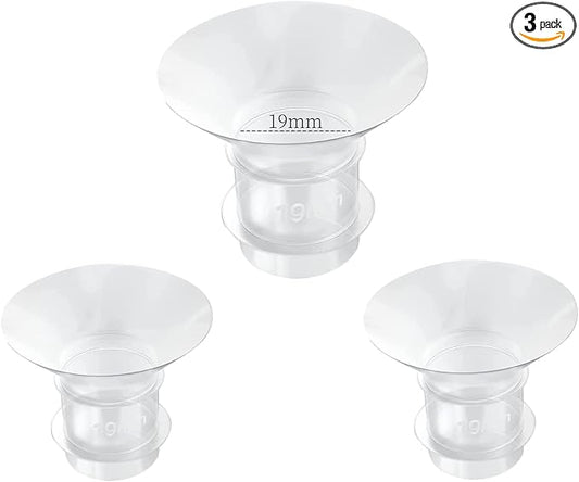 19mm Flange Inserts Compatible with Momcozy S12 Pro/S9 Pro /M5/M9/Medela/TSRETE Wearable Breast Pump,Suitable Spectra S1/S2, Reduce 24mm Shield/Flange Nipple Tunnel Down to 19mm