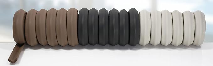 Kidkusion Baby Proof Edge Guards for Safety | Made in the USA | 6 Feet | Soft Gray | Edge Protectors for Furniture, Tables, Fireplaces | Heavy Duty Tape Included