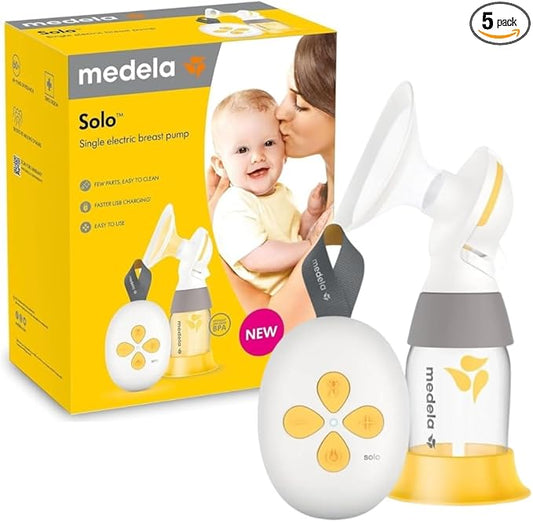 New Medela Solo Breast Pump – Lightweight and Easy to use Single Electric Breast Pump with Flex Shields, Providing More Comfort and expressing More Milk