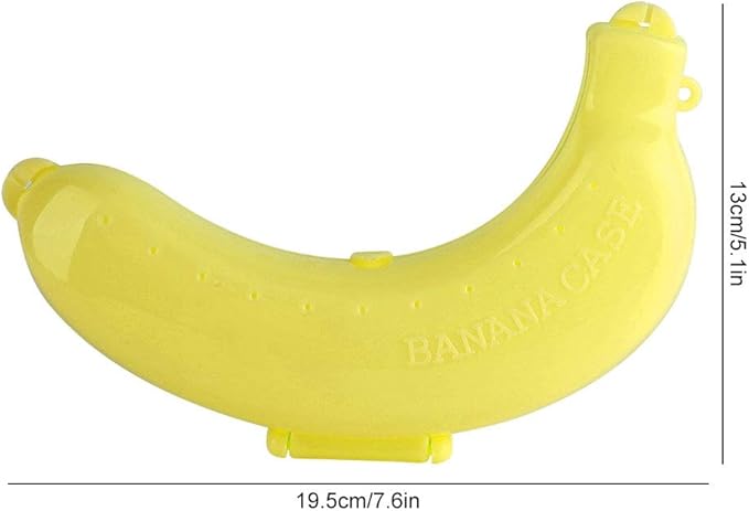 Hztyyier Portable Banana Holder, Compact Fruit Storage Case, Leak-Proof Design for Travel and Outdoor Activities