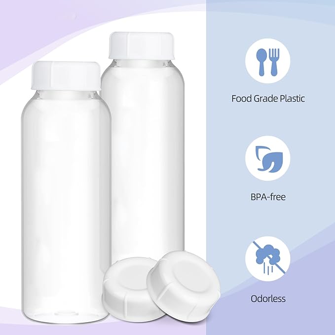 10pcs Narrow Baby Bottle Caps Compatible with Dr Brown's, Medela, Ameda Bottles Travel and Storage Baby Bottle Lids for Natural Flow and Options Natural Flow Cap Replace for Narrow-Neck Bottle (White)