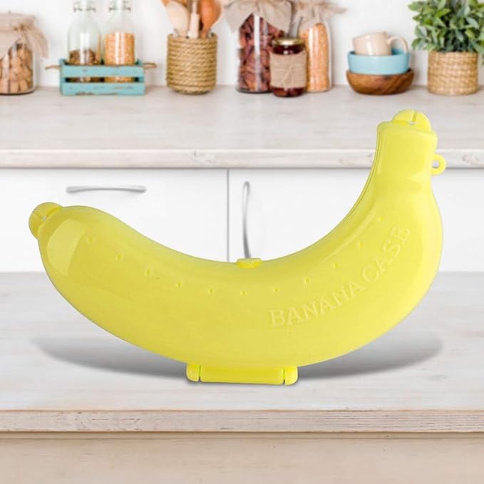 Hztyyier Portable Banana Holder, Compact Fruit Storage Case, Leak-Proof Design for Travel and Outdoor Activities