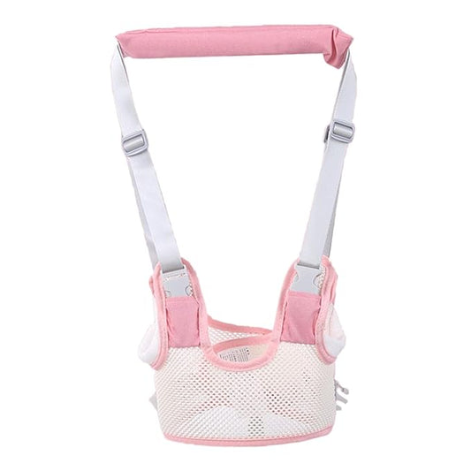 Baby Walker Safety Harness, Toddler Walking Assistant Belt, Easy and Sturdy Use for Children (Pink)