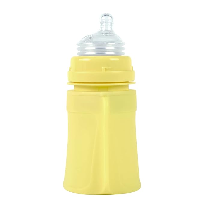 Green Sprouts Sprout Ware Baby Pocket Made from Silicone and Plants (5 oz.), Non-Toxic Silicone Plant-Based Plastic Baby Pocket Without BPA, BPS, BPF, Yellow