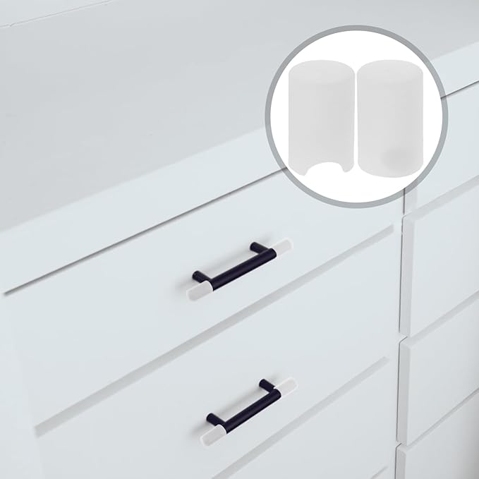 TOYANDONA 6pcs Silicone Drawer Handle Protectors Baby Proof Bumper Covers for Cabinet Door Safety Soft Cushion Edge Protectors for Boys and Girls