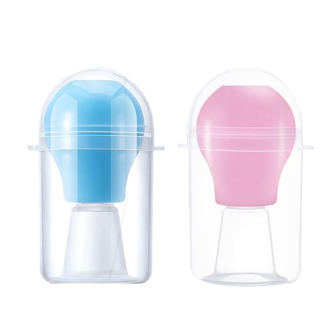 Manual Nipple Corrector for Inverted Nipples Flat Nipple Puller Suction Cup Short Nipple Sucker for Flat Nipples Nipple Corrector Suction for Breastfeeding Suction