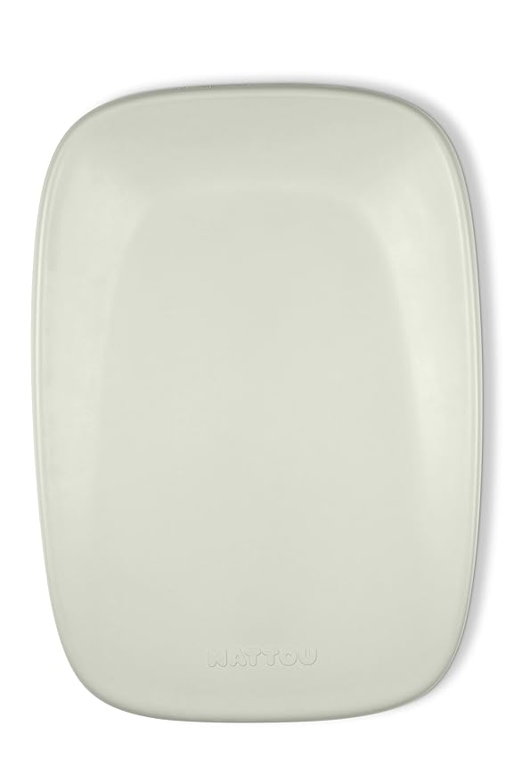 Nattou Softy Changing Pad - Wipeable Baby Changing Mat- Durable, Water-Resistant, Cocoon Shape with Honeycomb Bottom Grips BPA-Free, Assimilates Room Temperature - Green