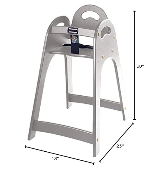 Koala Kare KB105-01 Designer High Chair, 30" Height, 18" Width, 23" Length, Grey