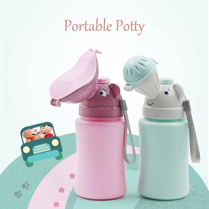 Portable Potty Travel for Car Travel Camping for Outdoor Car Travel Road Trip Camping Park Beach (Boy Blue)