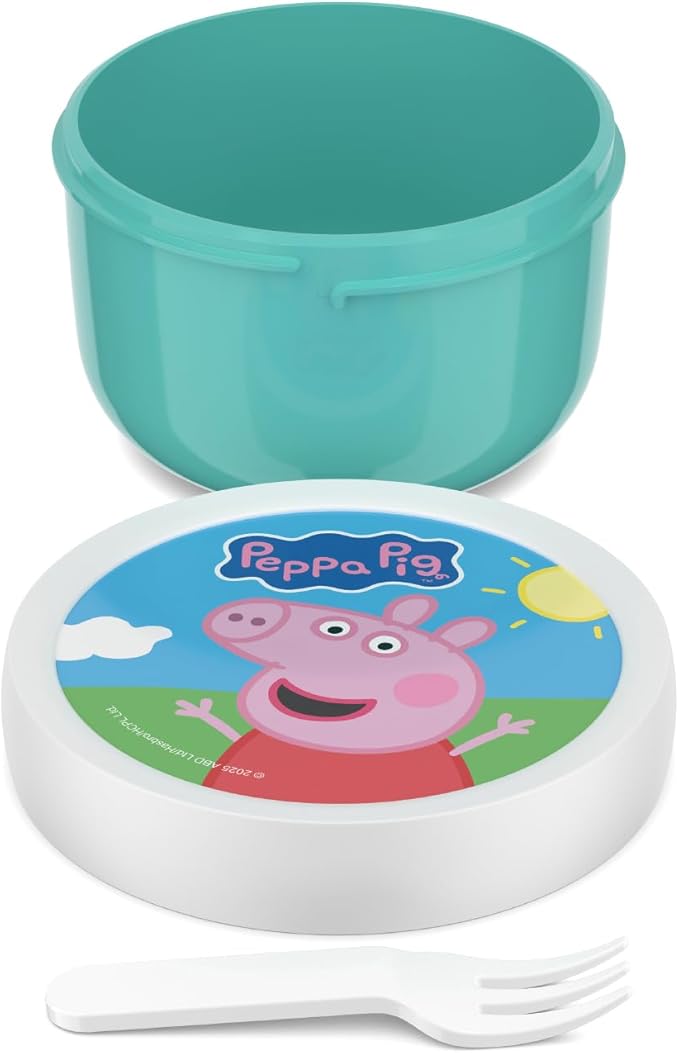 Mepal - Fruitbox Campus - Snack Box for Kids - Dishwasher and Microwave Safe - BPA-free - 300 ml - Peppa Pig
