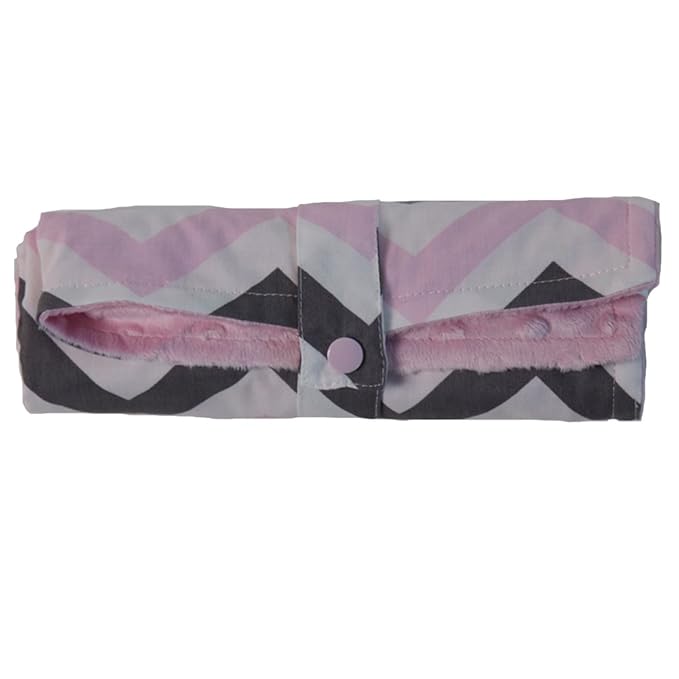 Baby Travel Changing Pad, Pink Chevron