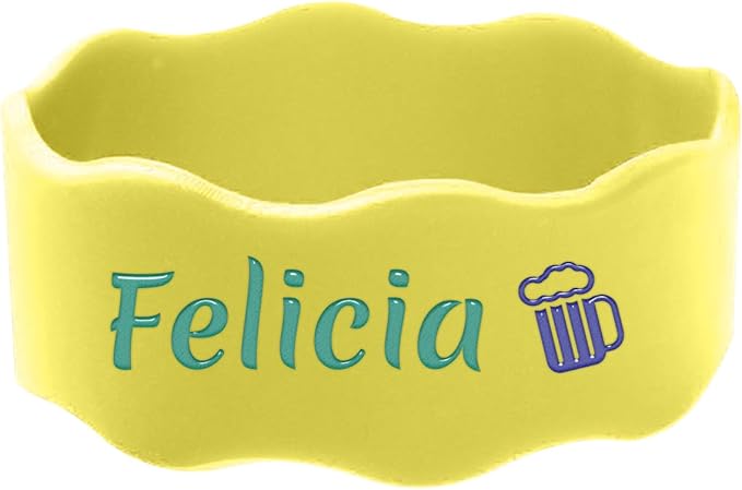2 Pcs Personalized Water Bottle Name Bands for Daycare, Reusable Bottle Labels Washable Bottle Tag Printable Name Sippy Cup Strap for Boys and Girls