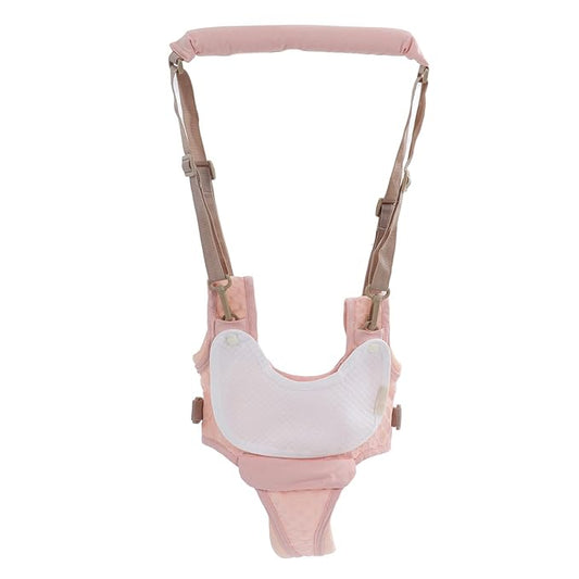 Baby Walking Harnesses, Adjustable Handheld Kids Walk Helper Infant Walking Harness Assistant Belt Walk Support Assist Trainer Tool with Detachable Crotch Pad for Infant 8 to 24 Month(Pink)