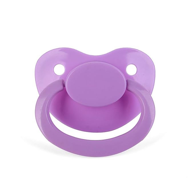 Adult Bottle with Big Sized Pacifier Set 8 oz (Purple)