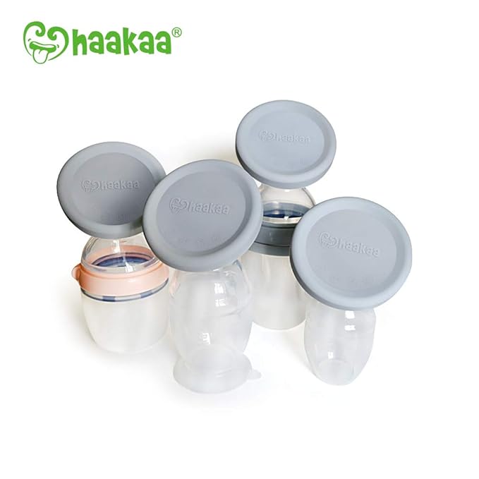 Haakaa Leak-Proof Silicone Cap, 1 pk, Fit All Haakaa Breast Pumps, BPA PVC and Phthalate Free 1 Count (Pack of 2)