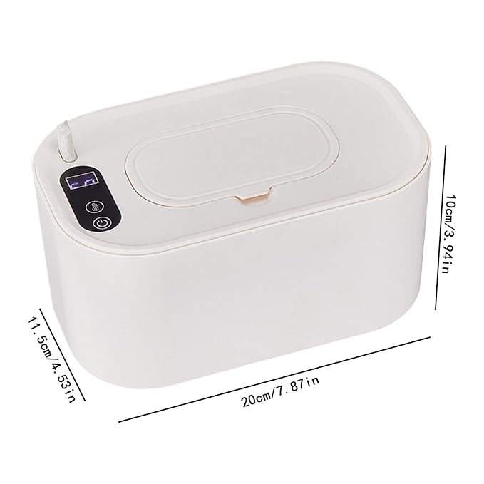 Baby Wipe Warmer - Baby Wet Wipes Dispenser, Portable Large Capacity Wipes Dispenser, USB Wipe Warmer Container | Adjustable Wipe Heater Constant Temperature Diaper Wipe Warmer for Car Home