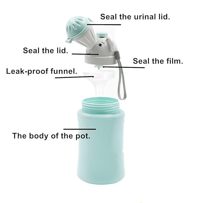 Travel Potty, Urinal Emergency Toilet, Children's Emergency Toilet, Portable Elephant Leakproof Urinal for Camping Car Travel and Kid Potty Pee Training (boy)