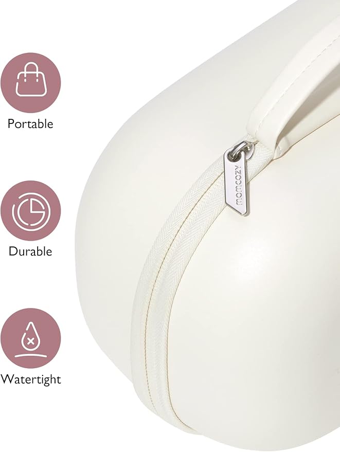 Momcozy Breast Pump Storage Bag, Hard Shell Case with Removable Tray, Watertight Breast Pump Storage Bag for Pumping Bag, Diaper Bag, or Handbag（Holds 2 Pumps）