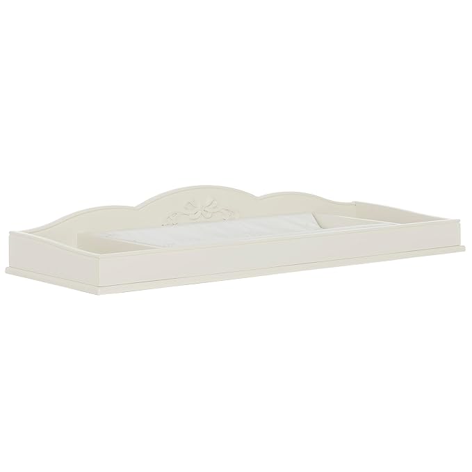 Evolur Aurora Change Tray|Lasting Quality|Intricate Ribbon Bow Scrollwork, Ivory Lace