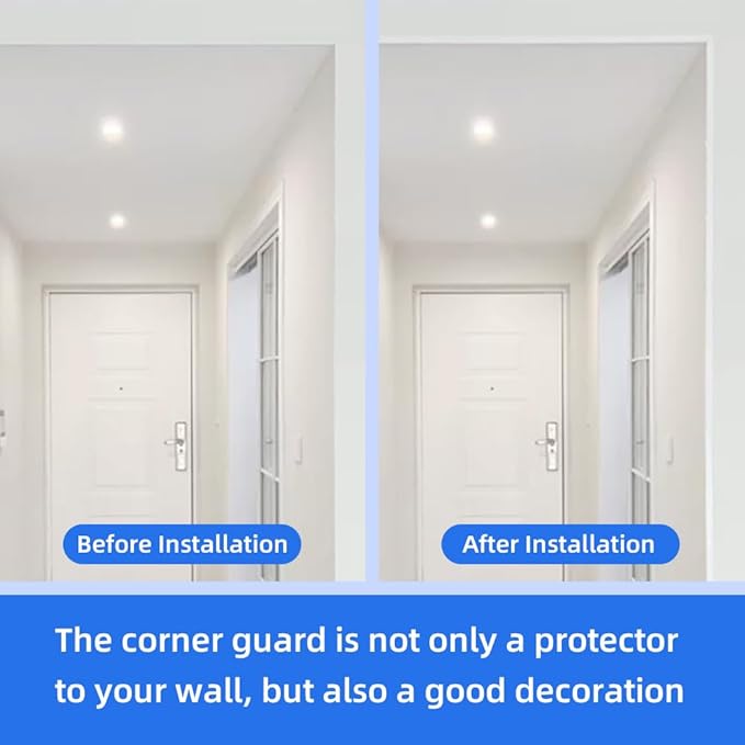 4 Pcs Aluminum Angle Corner Guards, 1" x 1" x 39.4" Metal Wall Corner Protector L-Shaped Molding Trim for Wall Door Frame Cabinet Protection Decoration, 2 mm Thickness, White