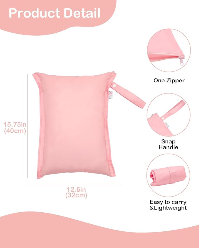 ALVA Waterproof Leakproof Wet Dry Bag 2-Pack | Reusable for Swim, Baby Clothes, Diapers & Travel 2LK07
