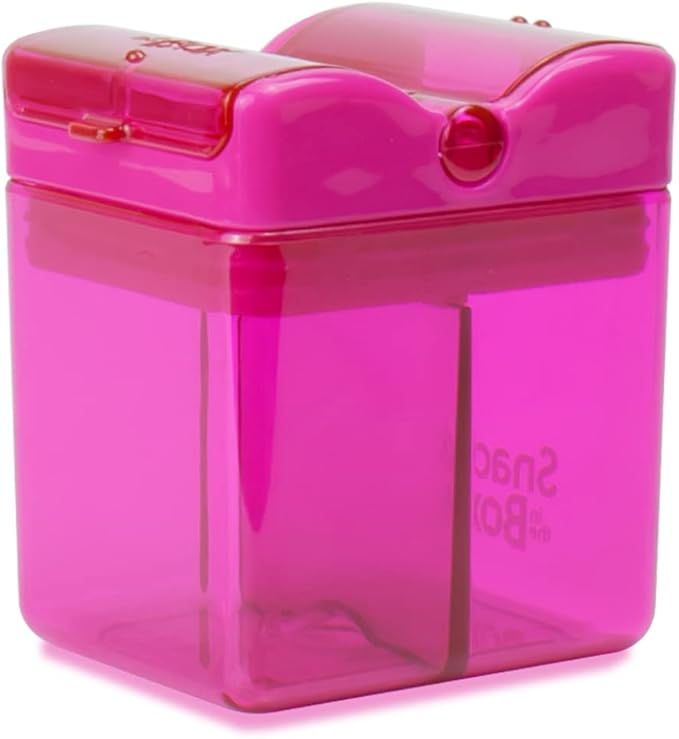 Precidio Snack in the Box Design NEW Little Finger-Friendly Eco-Friendly Reusable Snack Container (Pink) 1001PK