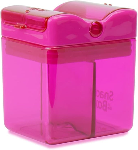 Precidio Snack in the Box Design NEW Little Finger-Friendly Eco-Friendly Reusable Snack Container (Pink) 1001PK