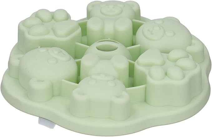 Jelly, Food Grade Silicone, Making Baby Food, ,for Pudding, Cake, Cat Cube Pudding Kitchen with Lid for Home(Green)