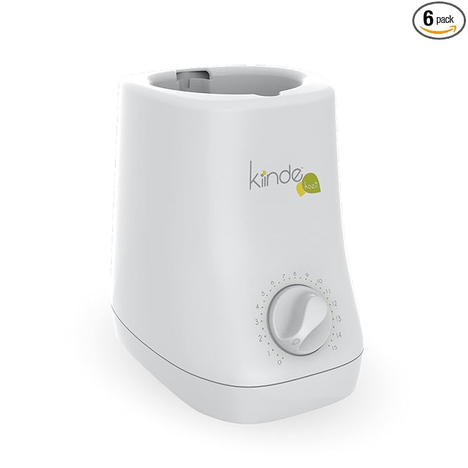 Kiinde Kozii Baby Bottle Warmer and Breast Milk Warmer for Warming Breast Milk, Infant Formula and Baby Food (Pack of 6)