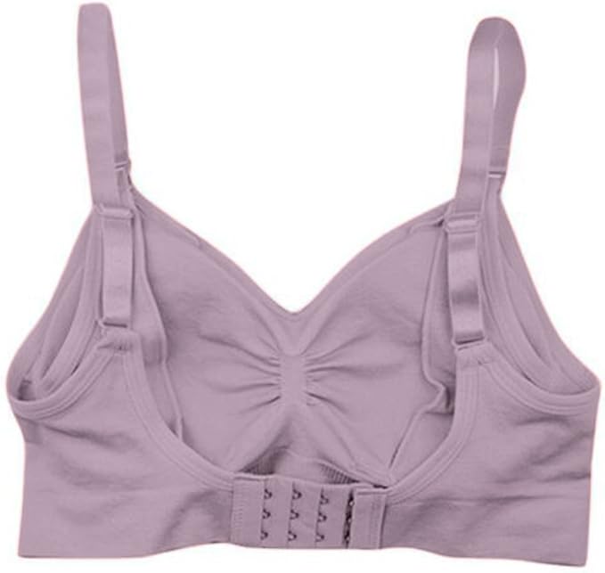 Womens Nursing Bra Seamless Sleeping Wirefree Breastfeeding Maternity Bralette with Removable Spill Prevention Pads