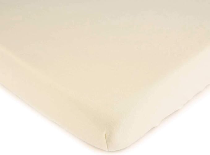 SheetWorld Fitted Baby Bassinet Sheet fits Arms Reach Co Sleeper Bassinet 17.5 x 31.5, 100% Cotton Jersey, Hypoallergenic, Butter Soft, Solid Ivory, Made in USA