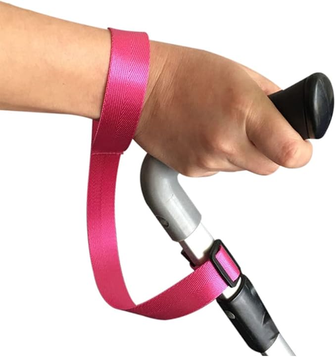 3 Pack Baby Stroller Safety Wrist Strap Handle Attachement or Large Dog Leashes Hands Free Securing Loop Belt for Toddler Travel Stroller Wheelchair Retractable Dog Leash Grips Down Hills