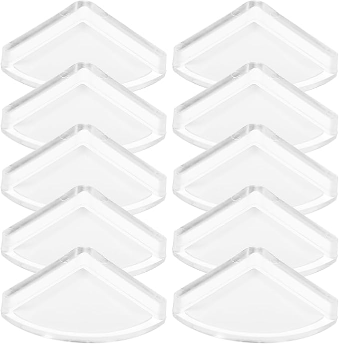 TEHAUX Baby Corner Protector Soft Transparent Silicone Edge Guards 1.18 Inch Clear Table Corner Bumpers Child Proofing Safety for Furniture Edges