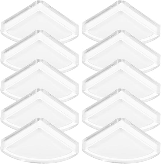 TEHAUX Baby Corner Protector Soft Transparent Silicone Edge Guards 1.18 Inch Clear Table Corner Bumpers Child Proofing Safety for Furniture Edges