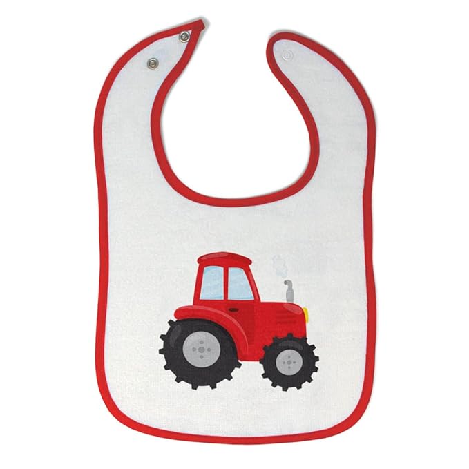 Toddler & Baby Bibs Burp Cloths Others Red Tractor 2 Cotton Baby Items for Baby Girl & Boy White Red Design Only