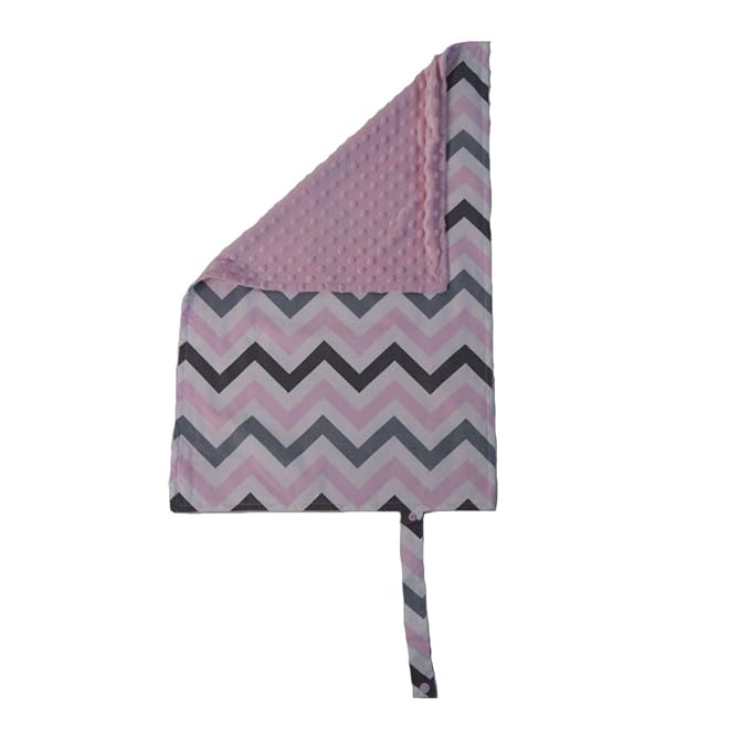 Baby Travel Changing Pad, Pink Chevron