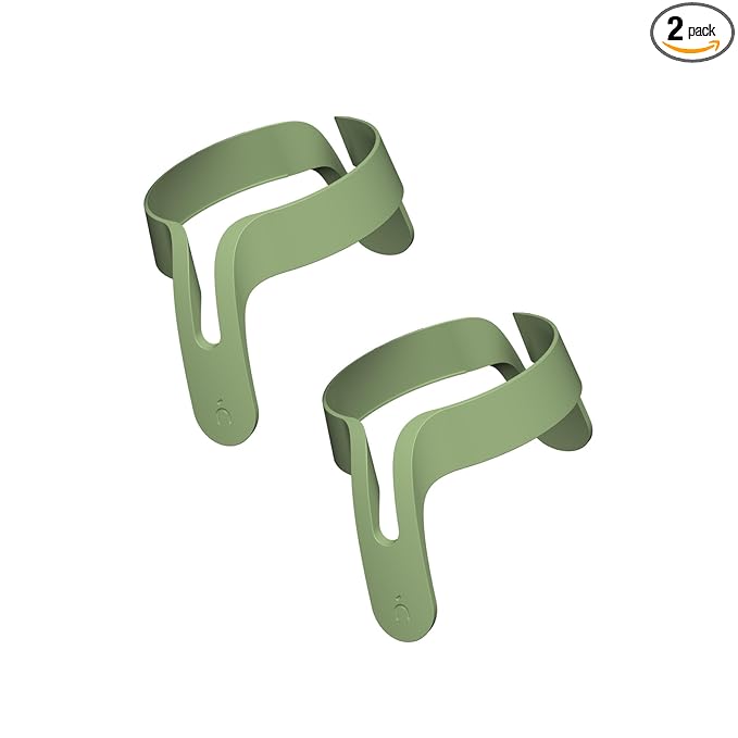 Nanobebe Flexy Bottle Handles, Easy-Grip Ergonomic Handles, Transitional Sippy Cup Handles 2-Pack, Sage