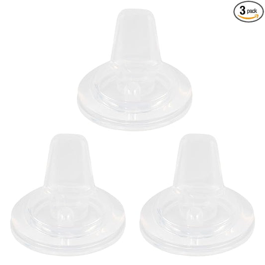 Sippy Cup Nipples for Lansinoh Baby Bottles, Soft 100% Silicone Sippy Spout Nipples, Variable Flow, 6m+, 3 Count