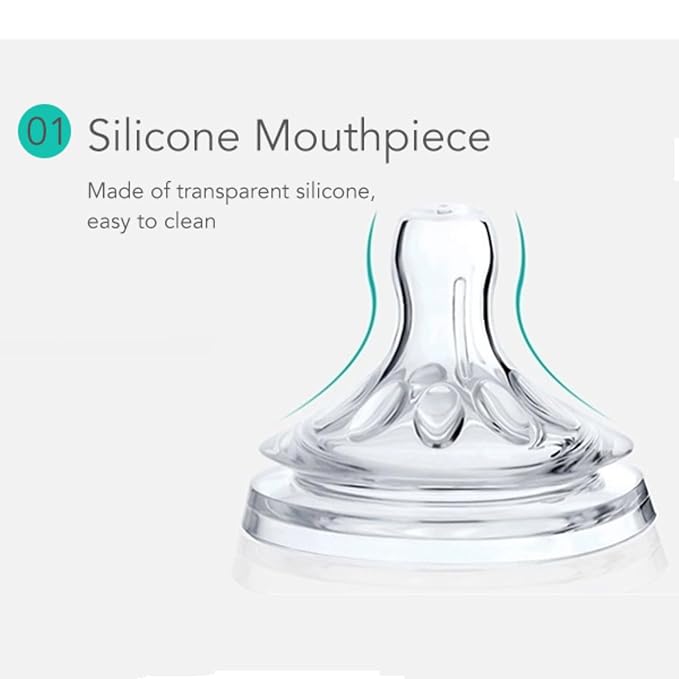 Baby Bottles Nipples,4 PCS Transparent Soft Silicone Baby Bottles Nipples for 6 to 12 Month Old Infant